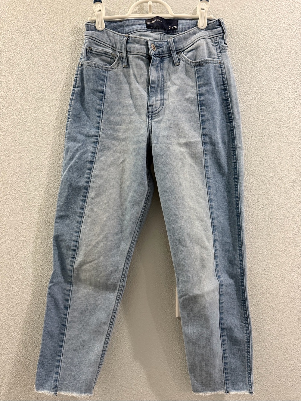 Hollister Two-Tone Boyfriend High Rise Pant